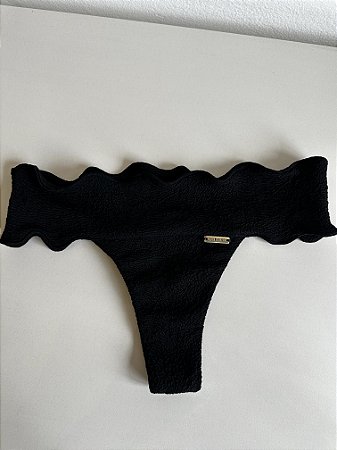 Calcinha nuvem 062 tecido vórtex Preto (BUSTO NÃO INCLUSO)
