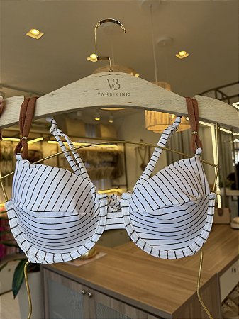 Meia Taça com detalhes alça e Bojo Maleável 093 aro Maldivas (CALCINHA NÃO INCLUSO)