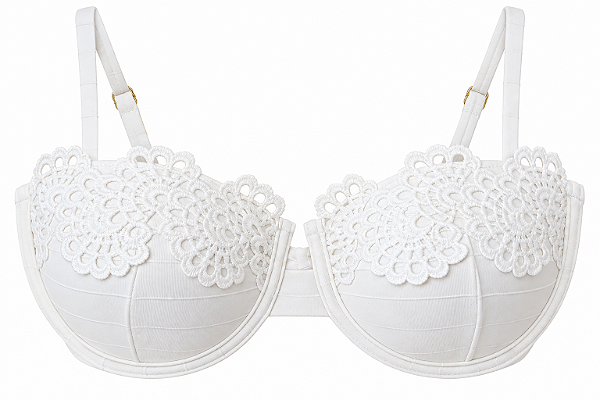 Top Aspen Off white com renda (CALCINHA NÃO INCLUSO)