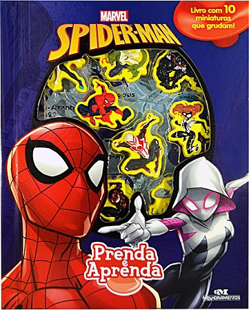 Spider Man – Prenda e Aprenda - Livro com Cenário e Miniaturas