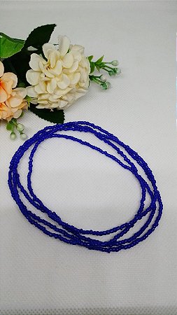 Guia de Miçanguinha Azul Escuro 45cm