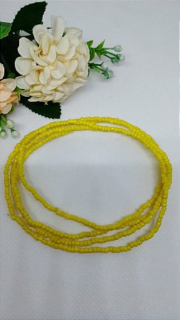 Guia de Miçanguinha Amarelo 45cm