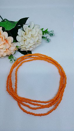 Guia de Miçanguinha Laranja 45cm