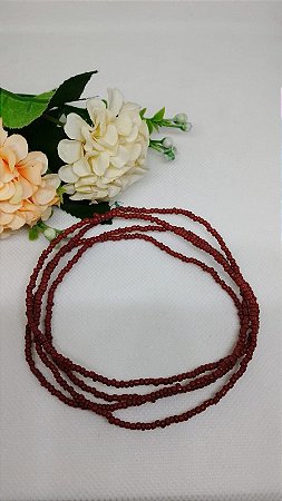 Guia de Miçanguinha Marrom 45cm