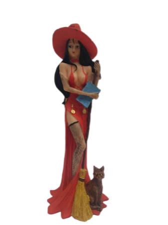 Sabrina Feiticeira Estátua de Resina Bruxa Bruxinha 19cm