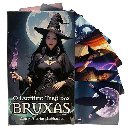 O Tarô Das Bruxas 78 Cartas Plastificadas com Manual