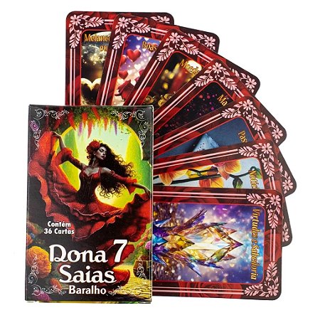 Baralho Dona Sete Saias 36 Cartas Com Manual