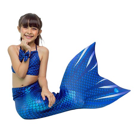 Kit Cauda de Sereia Cor Azul