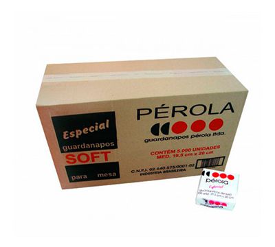 GUARDANAPOS PÉROLA EM CM: 20X20/30X30