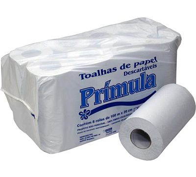 TOALHA DE PAPEL EM BOBINA, 20X100 PARA AS MÃOS