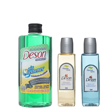 Compre Junto - Deson Odorizer de 475ml + Deson Fragrância de 120ml - Para Aspiradores com Função de Purificar o Ar - Lumazil