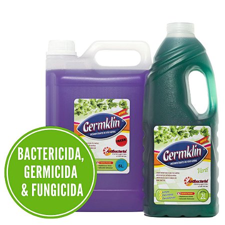 Germklin - Desinfetante de Uso Geral - Elimina Germes e Bactérias - Lumazil