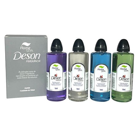 Kit Fragrância Deson Home SPA - Nova Versão 100ml - 4 unidades