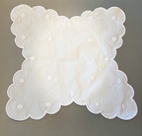 TOALHA LARA PARA CESTA DE PÃES - BRANCO (UNIDADE)