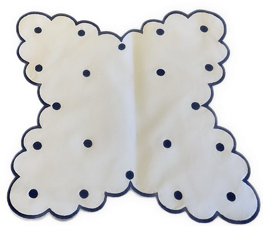 TOALHA LARA PARA CESTA DE PÃES  - AZUL (UNIDADE)