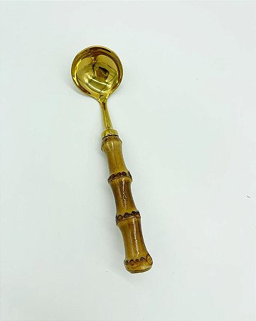 CONCHA DE MOLHO BAMBU NATURAL DOURADO - DUQUESA