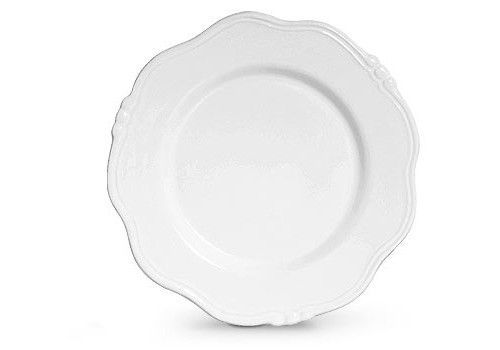 CONJUNTO DE 6 PRATOS RASO ALGARVE BRANCO