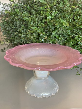 BOLEIRA MURANO FLEUR - DEGRADÊ ROSA CHICLETE