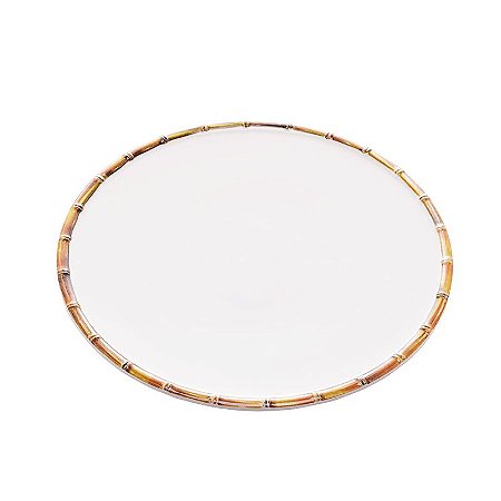 SOUSPLAT MELAMINA BAMBU BRANCO