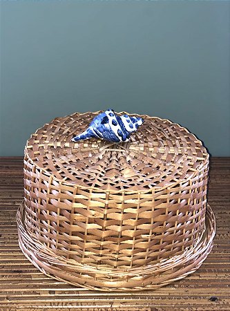 QUEIJEIRA / PORTA QUEIJO / BOLEIRA DE CARAMUJO - VIME NATURAL