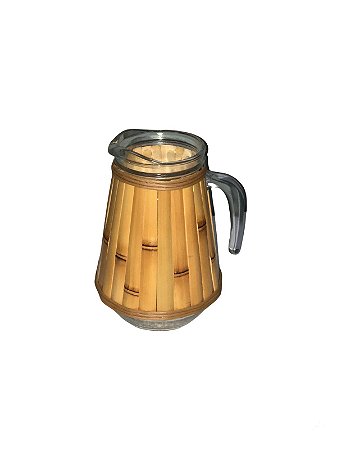 JARRA BAMBU NATURAL C/VIDRO - 1L