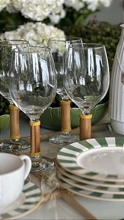 TAÇA DE BAMBU NATURAL - ÁGUA  350ML