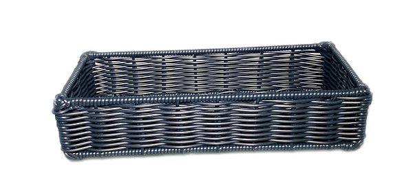 CESTA PARA PÃO DE FORMA RETANGULAR  TRANCOSO - VIME AZUL MARINHO