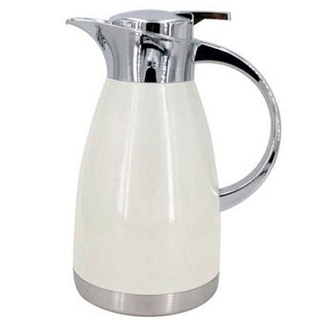 GARRAFA TÉRMICA AÇO INOX BRANCA - 1,5L