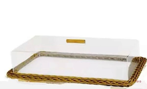 PORTA FRIOS E FRUTAS TRANCOSO COM TAMPA G - CARAMELO