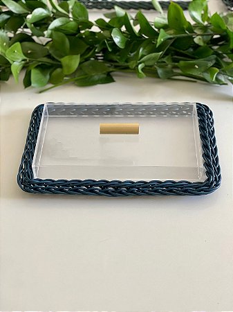 PORTA FRIOS TRANCOSO COM TAMPA PP VIME SINTÉTICO  - AZUL MARINHO
