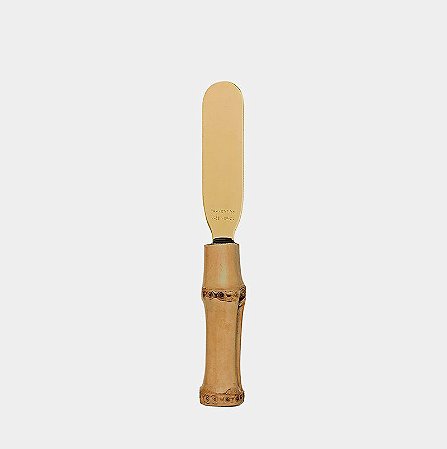 ESPÁTULA DE MANTEIGA DOURADO - BAMBU NATURAL (UNIDADE)