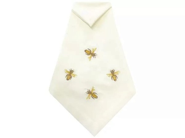 GUARDANAPO OFF WHITE COM ABELHAS
