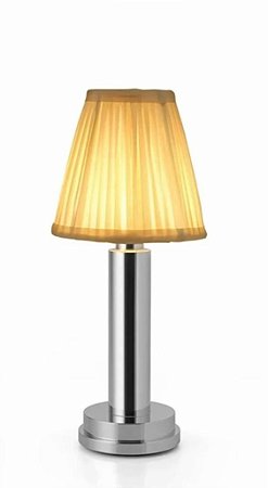 ABAJUR PRATA DE MESA