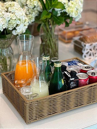 APOIO PARA BEBIDAS TRANCOSO G - VIME CARAMELO