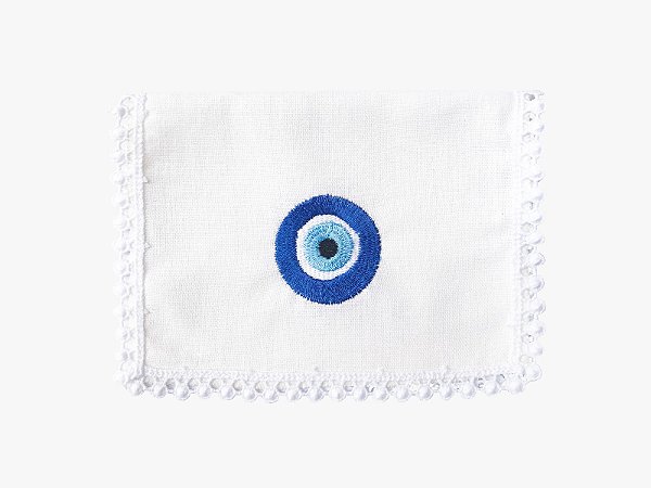 GUARDANAPO COQUETEL BRANCO OLHO GREGO