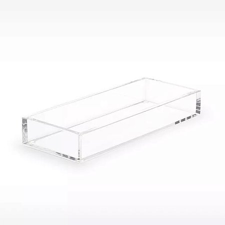 BANDEJA EM ACRÍLICO CRISTAL 30X10