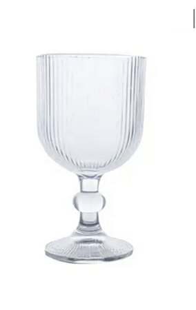 CONJUNTO DE 6 TAÇAS DE VIDRO TRANSPARENTE 260ml