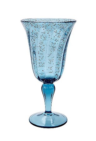 TAÇA BOLHAS ACRÍLICO AZUL