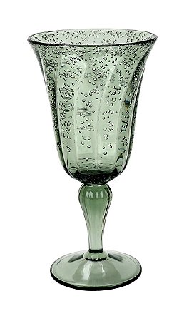 TAÇA BOLHAS ACRÍLICO VERDE