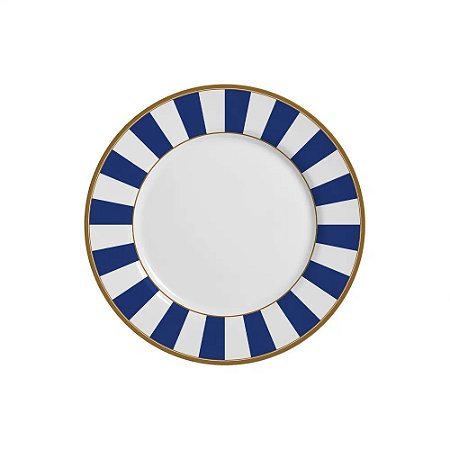 PRATO SOBREMESA STRIPE AZUL - UNIDADE