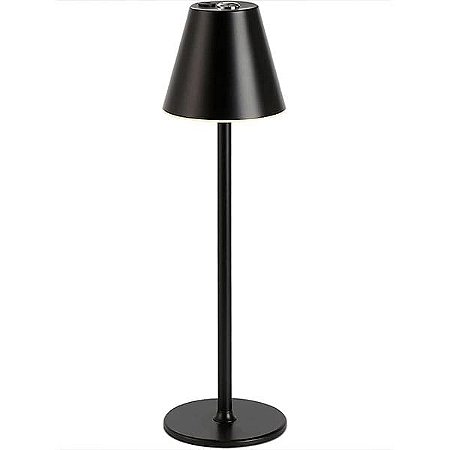 ABAJUR PRETO FOSCO DE MESA