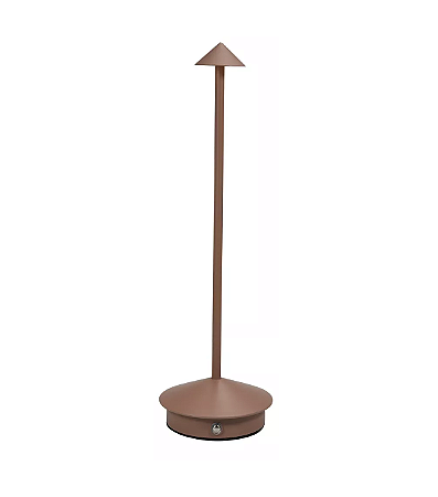 ABAJUR MARROM DE MESA PINA