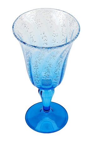 TAÇA BOLHAS ACRÍLICO AZUL CLARO