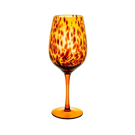 TAÇA DE VINHO EM VIDRO TARTARUGA