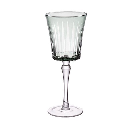 TAÇA DE ÁGUA EM VIDRO VERDE