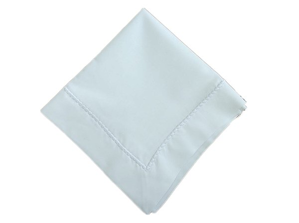 GUARDANAPO BRANCO COM POA BRANCO