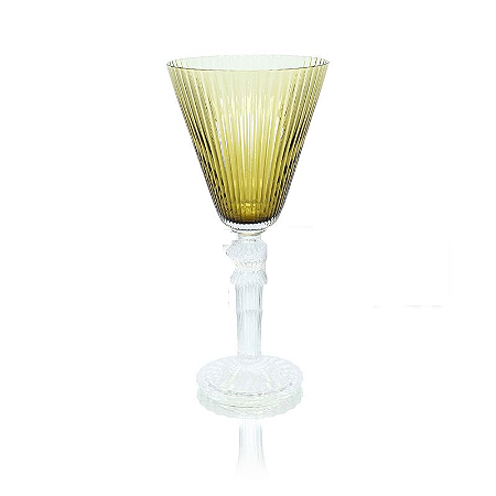 TAÇA DE ÁGUA EM VIDRO LILI ÂMBAR