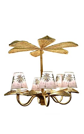 LUSTRE PÉTALAS EM JUNCO NATURAL