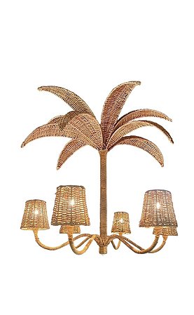 LUSTRE COQUEIRO EM JUNCO NATURAL
