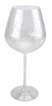TAÇA DE VINHO/ GIN BOLHAS ACRÍLICO TRANSPARENTE